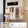 Capa para Aquecedor de Água com Abertura para Tubos de Gás, Painel Decorativo de Pegboard para Cozinha, Painel de Cobertura para Gás Natural