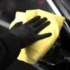 Cera para Belleza de Automóviles y Pulido Toalla para Coche No Deformable Sin Bordes Toalla de Peluquería Recubierta de Cristal Absorbente de Agua Toalla para Lavado de Coches 300g