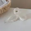 Pinza para el Cabello con Lazo de Cinta de Color Gelatina Estilo Coreano, Nuevo Pinza Elegante Versátil para la Parte Trasera de la Cabeza, Pinza de Tiburón Accesorio para el Cabello