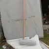 Mortero de Piedra y Marco de Madera para Machacar Pasteles de Arroz Pegajoso, Herramienta Manual para Machacar Pasteles de Arroz Pegajoso, Mortero de Piedra y Máquina para Machacar Arroz