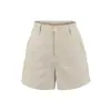 2026 Verano Embellecedor de Piernas~Shorts de lino que hacen las piernas lucir más largas, casual de tiro bajo, que muestra el ombligo, adelgazante, suitable para el uso diario, shorts para mujer