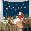 Tapete de Natal 2022 Novo Tecido de Parede Decorativo para Atmosfera Jardim de Infância Tecido Pendurado do Papai Noel Tecido de Fundo
