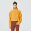 Chaqueta de Forro Polar Personalizada Transfronteriza para Mujer Cuello Alto Cremallera Corta Cárdigan Sudadera de Forro Polar Pedido de Comercio Exterior Procesamiento OEM