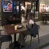Calça Tricô Casual Listrada Estilo Coreano Relaxado e Preguiçoso 2025 para Mulheres no Outono e Inverno Cintura Baixa Efeito Emagrecedor Calça Reta
