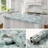 Adesivos de parede de mármore cozinha banheiro à prova d'água à prova de óleo renovado papel de parede autoadesivo armário mesa de trabalho armário de mesa papel de parede autoadesivo
