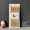 Palillos Hogar Palillos de Bambú Tienda de 10 yuanes Puesto Runjianghu 10 Pares de Palillos Palillos de Bambú Carbonizado Suministro de Puesto Palillos de Bambú