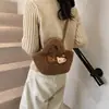 Bolsa Pequeña de Felpa para Primavera para Mujer 2026 Nuevo Estilo Coreano Dulce Bolso de Mano de Felpa Ligero y Esponjoso Bolso Cubo