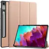 Europa e Estados Unidos para Lenovo P12 12.7 suporte capa traseira de três dobras almofada capa protetora anti-queda tudo incluído máquina de aprendizado 2023