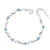 Pulsera Corazón de Océano de Plata Pura S999 para Mujer, Joyería Exquisita de Alto Nivel con Diseño de Nicho, Venta al por Mayor de Accesorios Pequeños para Puestos