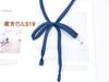 Corbata de color sólido para uniforme JK para niñas, estilo anudado a mano, accesorio de uniforme de marinero con corbata de lazo