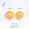 Colgante de dios de la riqueza amarillo con esmalte dorado y arena de Vietnam, color duradero y duradero, colgante redondo de marca, amuleto de cuentas de transferencia, accesorios de bricolaje