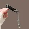 Accesorio para el Cabello de Estilo Étnico Plata Antigua de Moda Nuevo Chino Pinza para el Cabello Larga con Borla Lateral Pinza Clásica para el Cabello Cheongsam