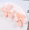 Parche de Flor Grande de Dos Tonos Degradado de 33 mm Pasador de Flor Irregular Accesorios para Zuecos DIY Estilo Chino