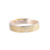 Anillo de carácter plata plata pura 999.9 pintado en oro patrón de hierba Tang moda retro para mujer anillo simple de nicho