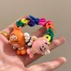 Sanrio colorido tejido otoño e invierno cuerda para el cabello para niños caricatura lindo diadema elástica duradera de alta elasticidad