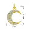 Oferta Especial Joyería DIY Serie Mariposa Libélula Accesorios Colgante Zirconia Micro-pavimentado Electrochapado en Oro Real de 18K