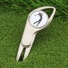 Nuevos suministros de golf, horquilla Guoling, herramienta para divot de golf, horquilla de bola de metal multifuncional/marcador de bola/marcador