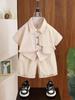 Traje de Verano para Niños 5208 Nuevo Estiloso Moda Infantil Marca de Moda Estilo Coreano para Bebé Conjunto de Dos Piezas de Manga Corta Moderno