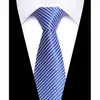 Gravata Listrada Profissional de Negócios Masculina 8cm Gravata de Poliéster Personalizada Feita à Mão Gravata Masculina Fabricante de Gravatas Shengzhou
