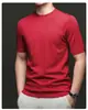 Nuevas camisetas de cuello redondo para hombre, disponibles en múltiples colores para primavera y verano, estilo básico, adecuadas para uso casual y para ir al trabajo, color liso, manga corta y disponibles para pedidos mixtos