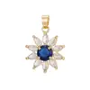 Collar de Girasol Europeo y Americano Transfronterizo para Mujer, Joyería Floral de Nicho, Cadena para Clavícula de Circonita de Girasol, Colgante de Estilo Europeo y Americano