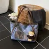 Bolsa de Mão Grande Capacidade Feminina 2025 Nova Outono Retrô Bolsa de Ombro Estudante Universitário Trabalho Roupas Bolsa Tote Tendência