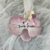 Cabeça de Flor de Orquídea Phalaenopsis Artificial, Textura de Película Impressa em 3D, Buquê Exquisito para Decoração de Casamento e Lembrança