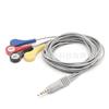 Cable de electrodo de ECG EKG ECG personalizado 1 minuto 4 broches Cable de fisioterapia 4.0 Cable de conexión de electrodo de botón de parche