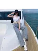 Jeans Rasgados para Mujer 2025 Otoño Nuevo Diseño de Pantalones Largos hasta el Suelo Versión Extendida de Nicho Pantalones Sueltos de Pierna Ancha