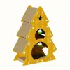 Árvore de Natal Arranhador para Gatos Brinquedo para Gatos Papelão Ondulado Ninho para Gatos Brinquedo Resistente ao Desgaste para Gatos Placa Arranhadora para Gatos Não Solta Pedaços e É Adequado para Todas as Estações