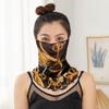 Bufanda Pequeña de Seda Verano Delgada Bufanda de Seda para Mujer Protección Solar Cuello Malla de Seda de Morera Parasol Set para Colgar en Orejas Encaje