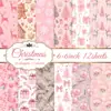 Novo material de papel de Natal para artesanato DIY com requintados padrões florais em aquarela para scrapbooking e decoração transfronteiriço