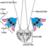Puntada Amor Amistad Pareja Regalo Puntada Puntada Colgante Collar Joyería
