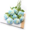 Flor de Rosa Artificial Individual, Buquê de Flores Artificiais, Decoração de Sala de Estar, Ornamento de Mesa de Centro Estilo Europeu, Adereços de Casamento, Simulação de Alta Qualidade