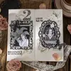 Hermoso día tarjeta de collage tamaño grande serie sueño de seda 10 en material doble material de respaldo para diario de mano