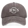 Boné de Baseball Estampado Americano Jesus Papai Lazer ao Ar Livre Proteção Solar Transfronteiriço Lavado Retro Tendência Boné com Aba