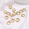 Accesorios para Abalorios de 10 mm Anillos Espaciadores Lisos Irregulares Chapados en Oro de 14 Quilates Materiales para Pulsera Collar DIY