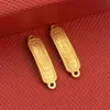 Accesorios dorados DIY franceses antiguos Accesorios de oro de arena de Vietnam Lazo de oro viejo Marca Tai Sui Hebilla doble colgante Materiales para joyería hecha a mano