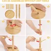 Suporte minimalista em formato de árvore estilo japonês para pendurar 6 xícaras na cozinha de casa