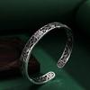 Pulsera nueva directa de fábrica con patrón hueco Gongxi Fa Cai, pulsera auspiciosa con palabra rica para enviar a familiares, regalos de cumpleaños