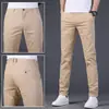 Pantalones casuales versátiles y de moda de marca francesa de alta gama para hombre, pantalones ajustados tipo skinny, disponibles en varios colores, nuevo modelo de verano