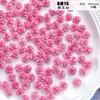 [Rosa Silvestre] Flor de Pegamento Suave Rosa Degradado Retro Material para Joyería Hecha a Mano DIY Manicura con Cuentas Funda de Teléfono Móvil