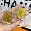 Año Nuevo, Año del Caballo, Pegatinas para Teléfono de Oro Puro, Princesa Rica, Por Favor Trae Riqueza, Pegatinas de Tarjeta Dorada de Tesoro, Hojuelas de Oro, Pequeños Regalos