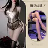 Lingerie Sensual Noturna Sexy Decote Profundo Renda Macia Transparente Amarração Cruzada Bodysuit Apaixonado com Abertura no Entrepernas Atacado