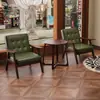 Poltrona Individual, Ultra Confortável, Cadeira de Lazer Preguiçosa para Sala de Estar, Hotel, Pousada, Retrô Francês, Estilo Vintage, Luxo Leve, Sensação de Alto Padrão