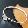 Nafo Court joyería de plata al por mayor hecha a mano plata de ley 925 pulsera de apertura hecha a mano retro Campana de Loto pulsera femenina