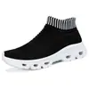 Zapatos calcetín de caña alta nuevos de primavera para hombre, zapatos deportivos casuales de moda para caminar, zapatos elásticos versátiles y ligeros para hombre