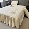 Falda de Cama Acolchada de Algodón de Soja Clase A Pieza Única 2025 Nuevo Protector de Colchón Simmons Cubierta de Cama Estilo Falda de Cama Juego de Tres Piezas
