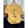 Camiseta de mujer de algodón puro, manga corta, hombro normal, nuevo estilo de verano, versión coreana, top moderno, versátil, a la moda y rejuvenecedor