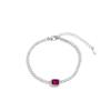 Pulsera Cubo de Azúcar Tesoro de Color Seiko Estilo Popular Douyin Transfronterizo para Mujer Lujo Accesible Nicho Exquisito Gema Natural Joyería de Mano